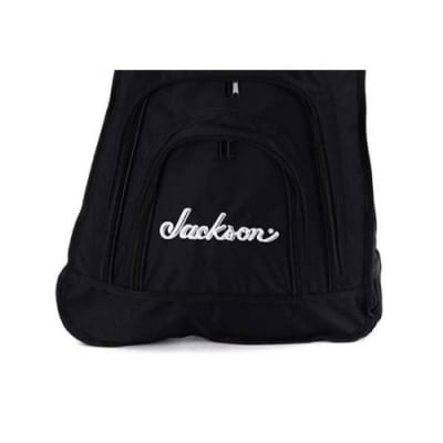 Jackson Multi-Fit Gig Bag for Warrior, Kelly, King V, and Rhoads with 2 Exterior Pockets and Padded Backpack Style Shoulder Straps (Black) image 2