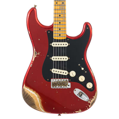 Fender Custom Shop 1957 Stratocaster Heavy Relic, Lark Guitars Custom Run -  Candy Apple Red (774) image 1