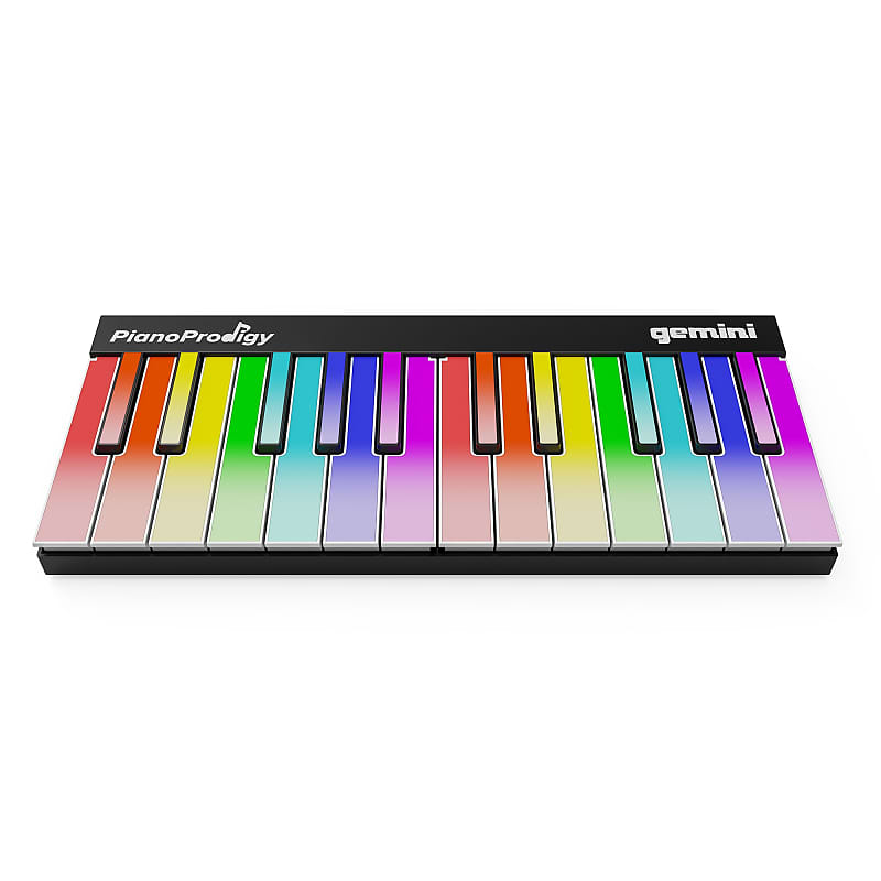 Gemini GPP-101 PianoProdigy Expandable 24-Key Wireless MIDI Learning Piano Keyboard with Bluetooth image 1