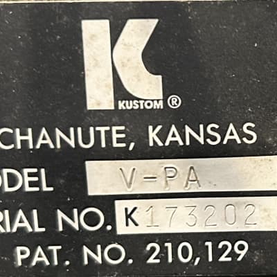 *Vintage* 1973 Kustom V-PA  -  4 Channel 130 Watt Powered Mixer image 6