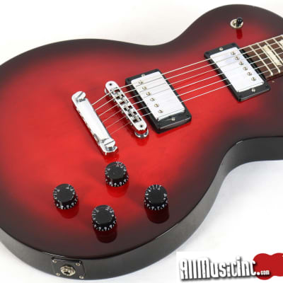 2017 Gibson Les Paul Studio T Black Cherry Burst Electric Guitar w/ HSC image 4