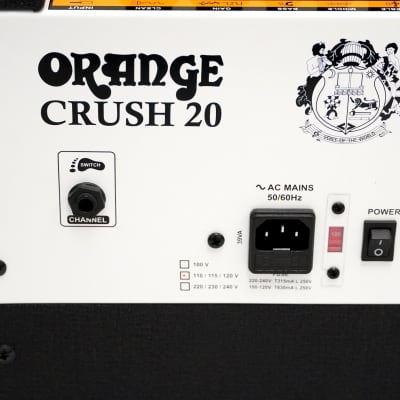 Orange Crush 20 Guitar Amplifier Black image 5