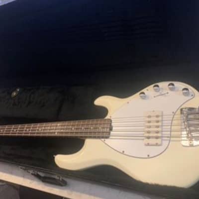 Music Man StingRay 5-String Dual Coil Bass Neck Pickup mid 90s white image 3