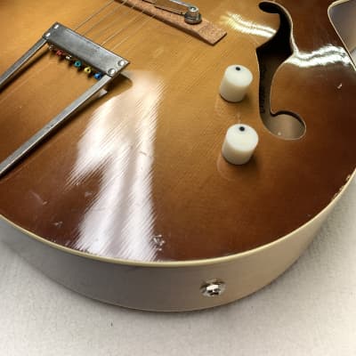 Kay Dynamic 1950s Spruce Archtop Professional Rebuild Handwound Silverfoil Beautiful And Easy Player image 7