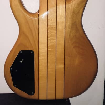 Hohner B Bass VI Six String Bass W/ Fitted Aluminum Case Natural image 4