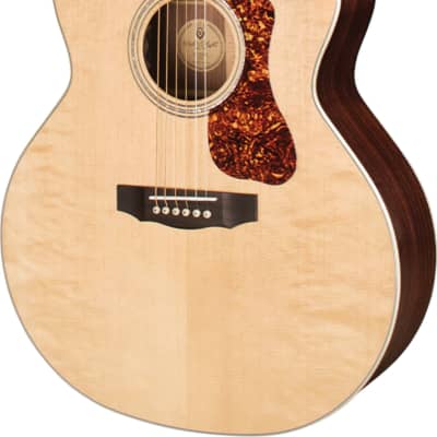 Guild F-150CE Jumbo Acoustic-Electric Guitar, Natural w/ Gig Bag image 2