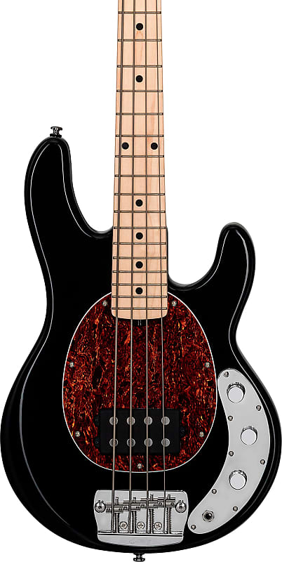 Sterling StingRay RAYSS4 Short-Scale 4-String Bass Guitar, Black image 1