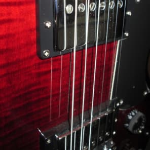 Schecter S-II Custom Sg Guitar 2015 See Thru Cherry Burst W/ Case USA Schecter Pickups New image 4