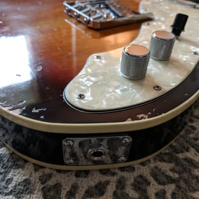 MJT Thinline Telecaster style Tele Custom Aged Vintage Burst
