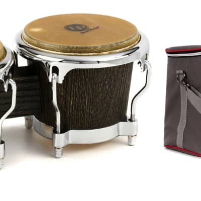 Latin Percussion Uptown Series Bongos - Sculpted Ash  Bundle with Latin Percussion Ultra-Tek Touring Series Bongo Bag image 1