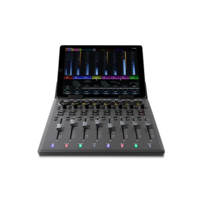 AVID S1 Control Surface iPad Dock with 8 Touch Motorized Faders, Touch Knobs, Touchscreen and Ethernet Connectivity image 2