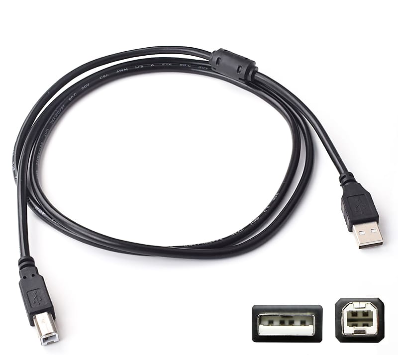 6FT USB 2.0 Data Cable for Behringer U-Phoria UMC204, UMC204HD
