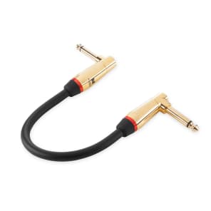 Monster ROCK2-0.75DA Rock 1/4" TS Dual Angled Instrument Cable - 8"