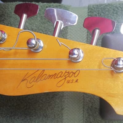 Kalamazoo KB1 - 4 String Bass - 30.5" Scale - 1965 to 1969 - 'Glacier White' image 2