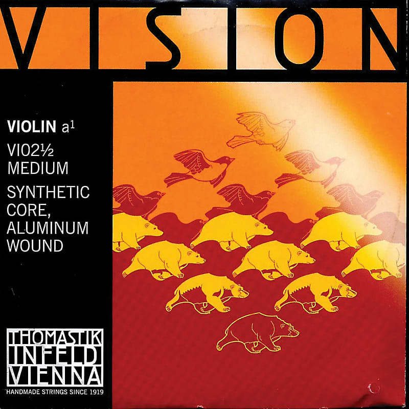 Thomastik Thomastik Vision 1/2 Violin A String - Medium - Aluminum/Synthetic image 1