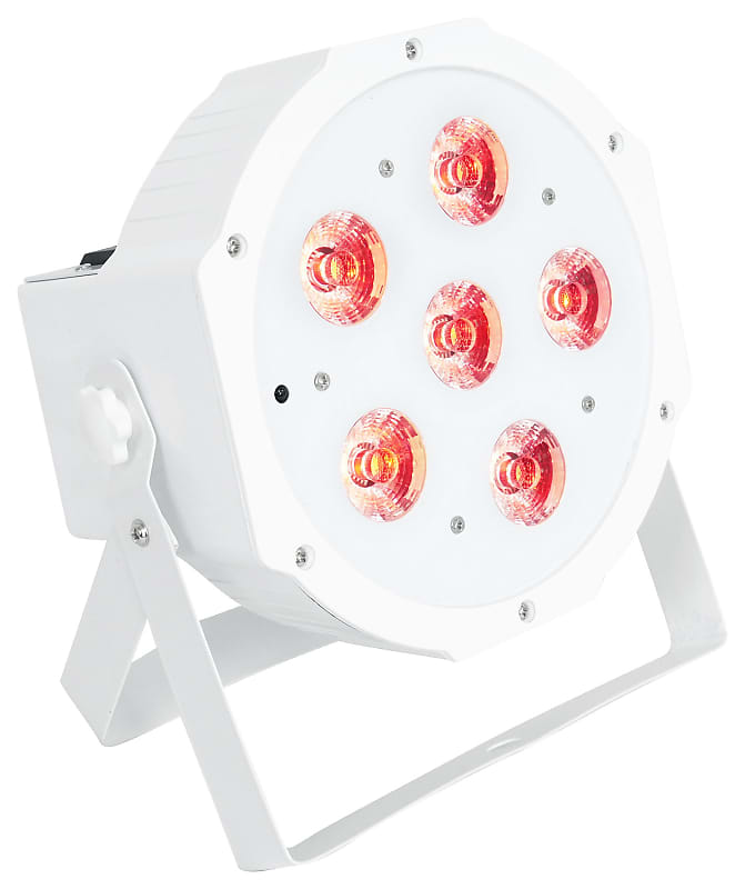Rockville BATTERY PAR 61 White Rechargeable RGBWA+UV DMX DJ Wash Light+Remote image 1