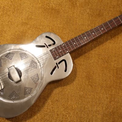 Fender FR-48 Resonator Guitar Naturally Faded Chrome Good Shape Some Dings Long Out Of Stock! image 1