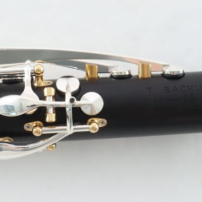 Backun Lumiere Custom Clarinet in A Grenadilla Gold Posts Silver Keys BRAND NEW image 15