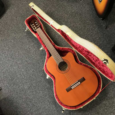 Alvarez AC60SC Classical Acoustic-Electric Guitar mid 2000s discontinued model in excellent condition with beautiful vintage hard case and key included. image 1