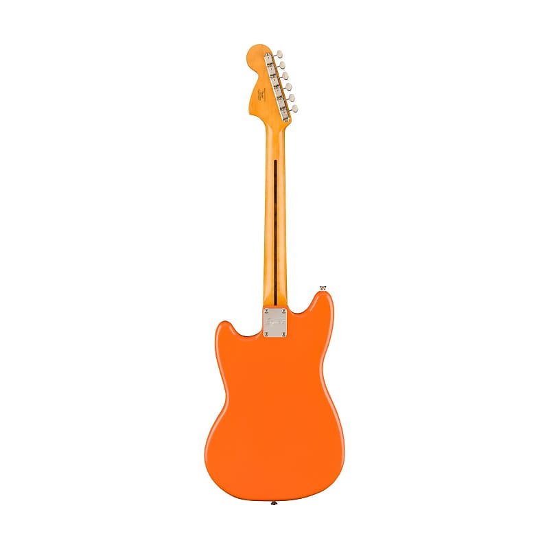 Squier FSR Classic Vibe 60s Competition Mustang Guitar w/ Dakota Red  Stripes, Capri Orange