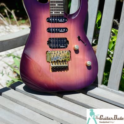 1992 Charvel Jackson CDS-075-SSH STVB (See Through Violet Blue