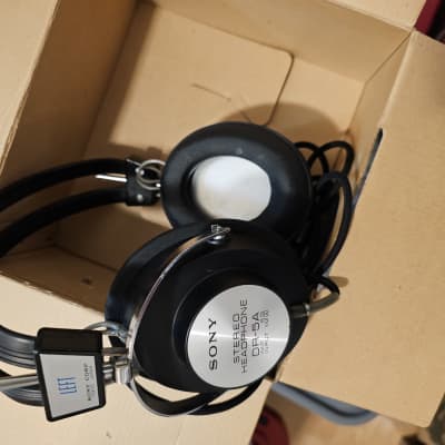 Immaculate Condition! Sony DR-5A Vintage Headphones c. 1968 with original box- Steel image 2