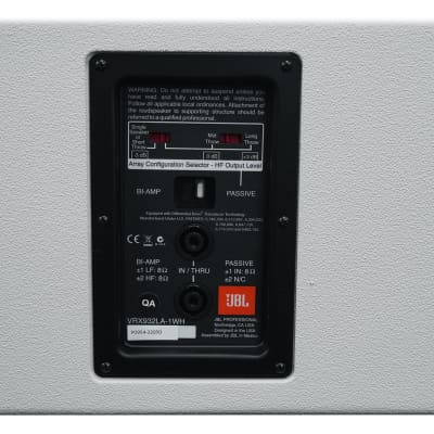 JBL VRX932LA-1WH 12" 800w Passive Line-Array Speaker in White + Instrument Mic image 8