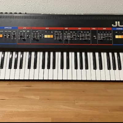 Roland Juno-6 61-Key Polyphonic Synthesizer 1982 - 1984 - Black image 4