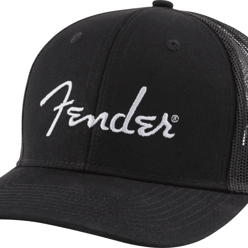 Fender Accessories, Silver Thread Logo Snapback Trucker Hat - Black - One  Size Fits Most