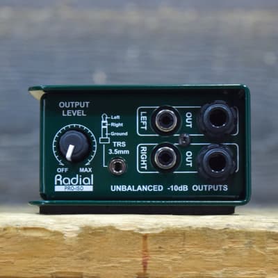 Radial Engineering Pro-Iso +4dB to -10dB Stereo XLR Line Converter and Isolator image 5