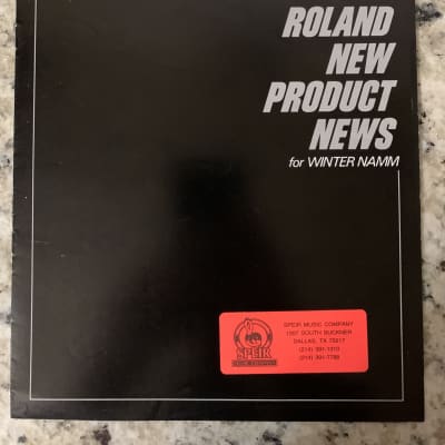 Roland New Products 1986 Super JX TR-505 MC-505 RSD-10
