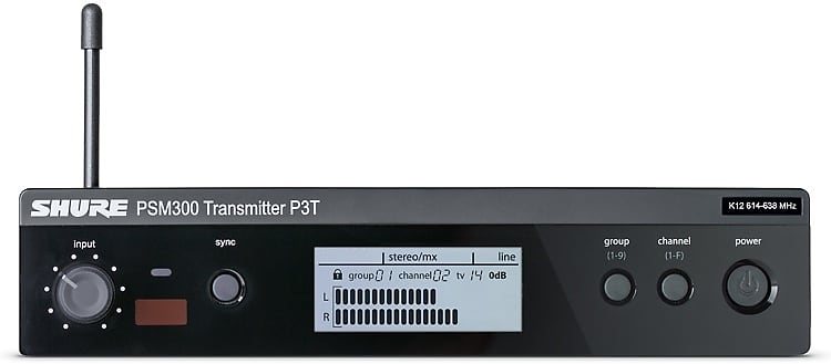 Shure P3T Wireless Monitor Transmitter - G20 Band image 1