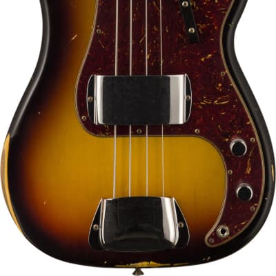 Fender Custom Shop Time Machine '64 Precision Bass Relic - Bleached 3-color Sunburst for sale