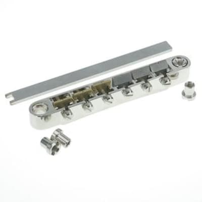 Faber ABRl ABR style Bridge - fits all model guitars - aged nickel image 9