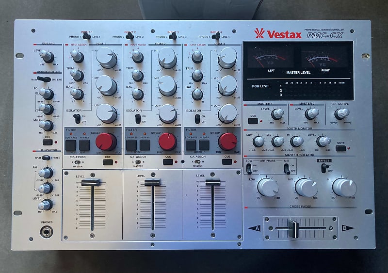 Vestax PMC-CX ロータリー DJミキサー VESTAX PMC-CX ROTARY MIXER CARL COX MODEL OPERATION