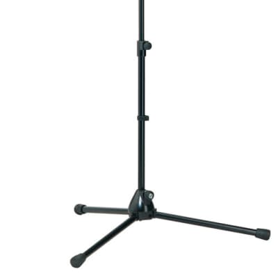 K&M 252-BLACK 3-Level Microphone Stand with 19-31 Telescoping Boom image 1