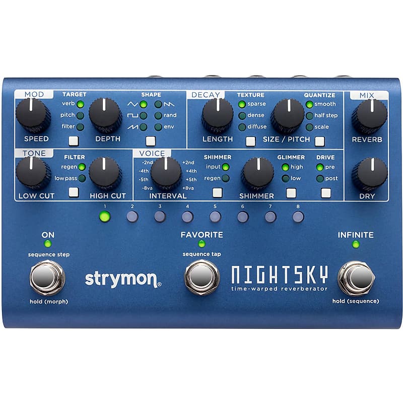 Strymon NightSky Time-warped Reverberator Pedal image 1
