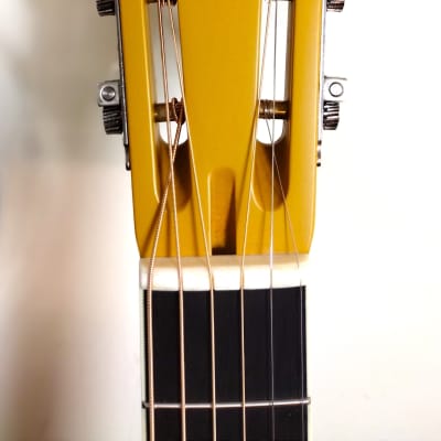 National Reso-Phonic Triolian Polychrome 12 Fret 2023 Yellow/Gold with Palm Tree Scene image 6