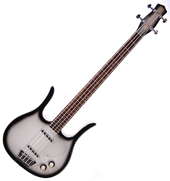 RARE Danelectro Longhorn PRO Short Scale Semihollow Electric Bass 