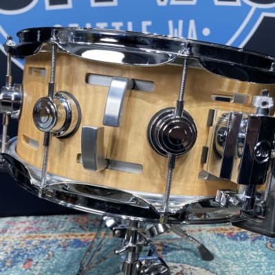 Russ McKinnon's, DW 14x6" Randall May/DW EQ Snare Drum 2005 - Natural Maple Oil image 14