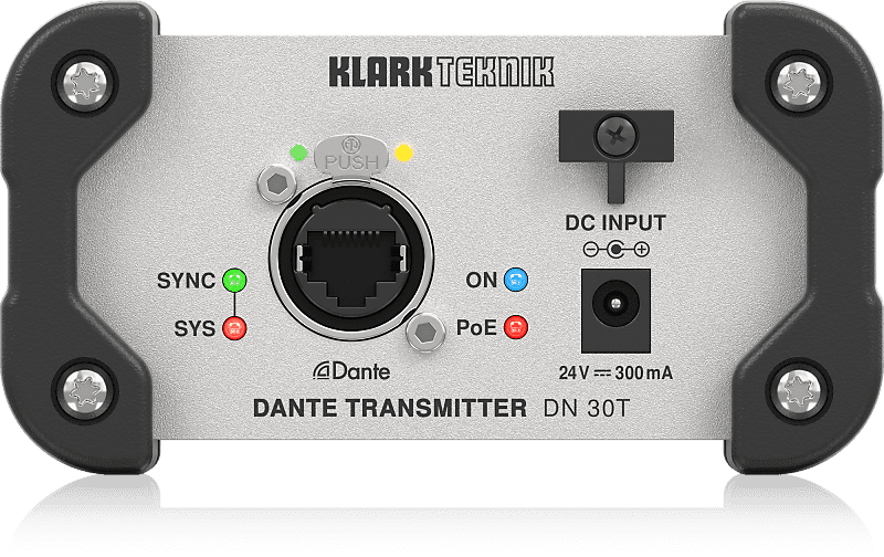 Klark Teknik DN 30T 2 Channel Dante Transmitter image 1