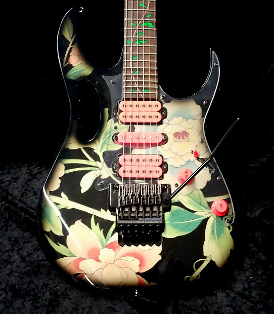Ibanez Prestige Signature Steve Vai JEM77 1990 Floral Pattern | Reverb