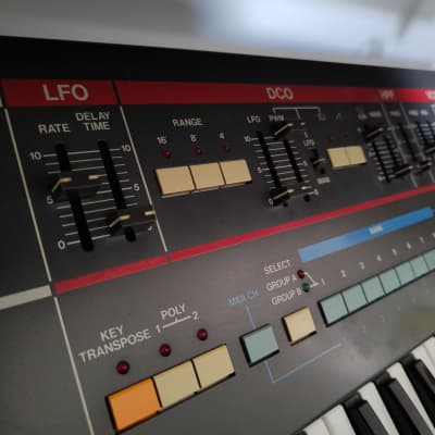 Roland Juno-106 61-Key Programmable Polyphonic Synthesizer 1984 - 1985 - Black image 5