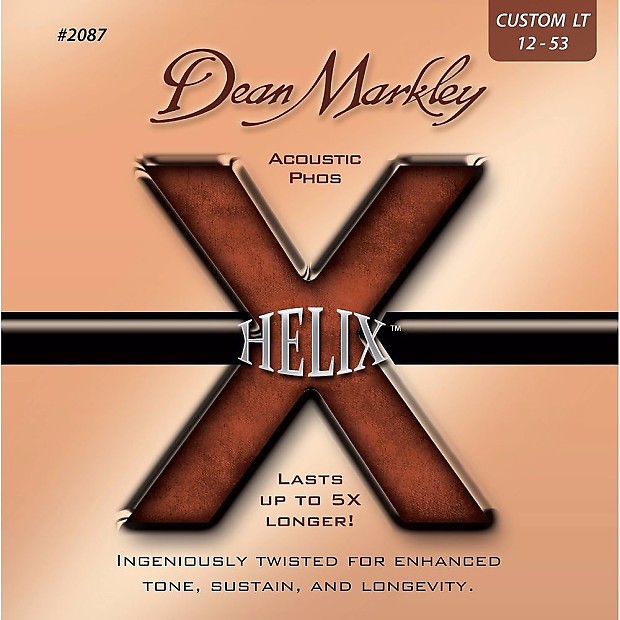 Dean Markley 2087 Helix HD Acoustic Guitar Strings - Custom Light (12-53) image 1