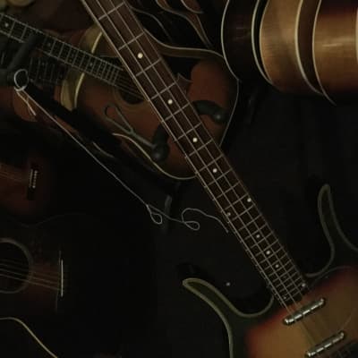 Dynelectron Longhorn Bass Guitar circa 1960 (Extremely Rare) image 3