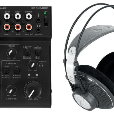 AKG K612 PRO Reference Studio Headphones + 5-Ch. Mixer w/USB Interface K612PRO image 1