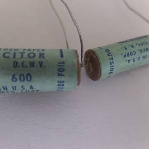 Solar SEALDTITE WAX MOLDED paper CAPACITORS .02 UF & .005 UF for VINTAGE GUITARS image 3