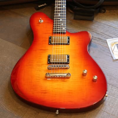 MINTY! Joe Bochar Guitars JBG Supertone 2 Solidbody Guitar Cherry Sunburst + Gig Bag (4981) image 2