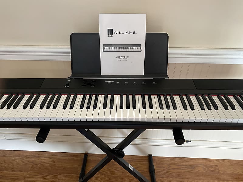 Williams Legato III black digital 88key keyboard Reverb