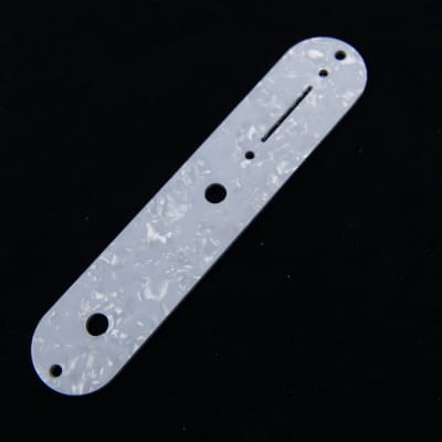 Replacment Standard Control Plate For Tele ,Plastic PVC 4ply White Pearloid